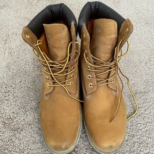 Timberland Men's Brown Leather Lace-Up Boots